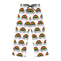 Hand-Drawn Rainbow Clouds Pajama Pants | Rainbow Print Sleepwear