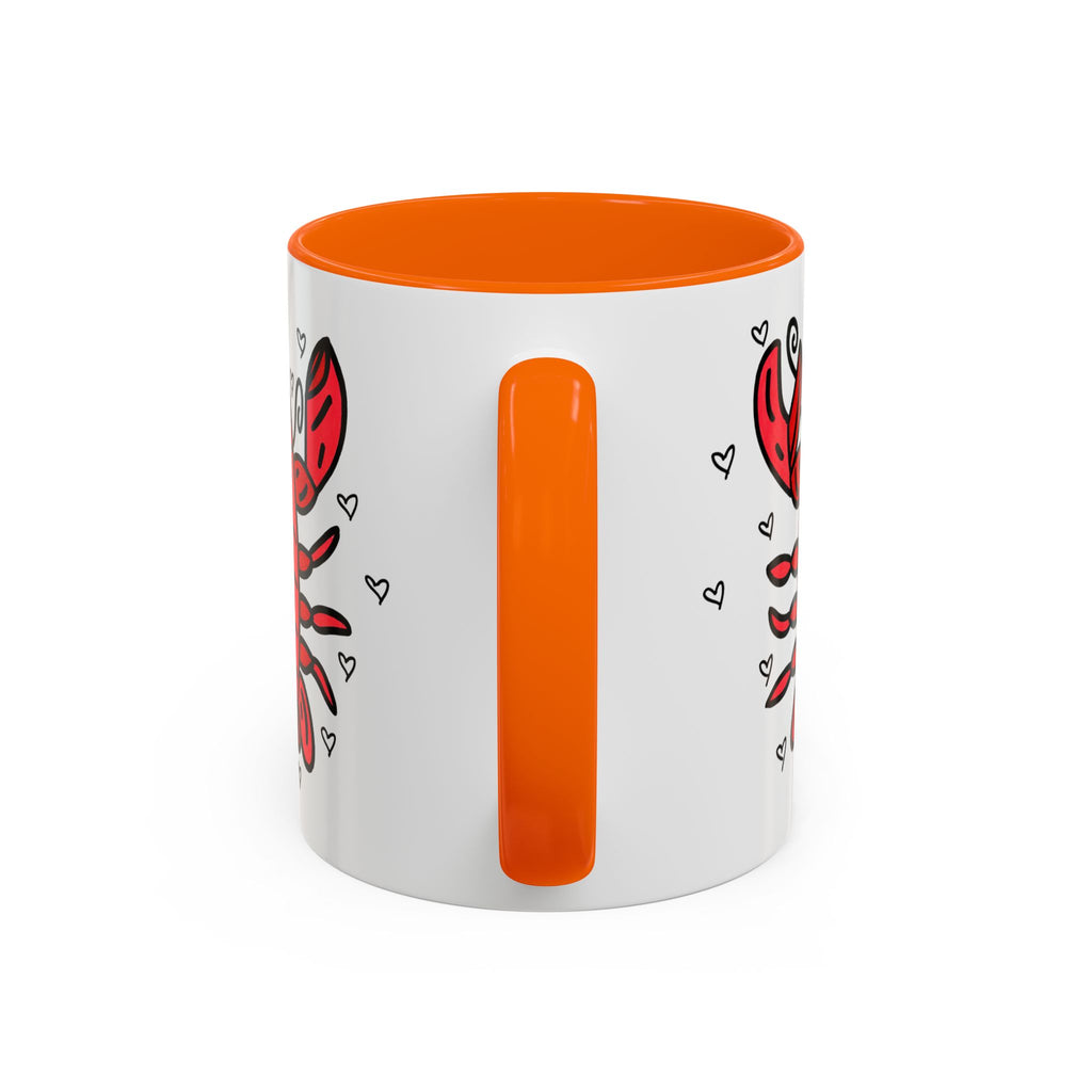 Hand-Drawn Cute Red Lobster Mug | Accent Coffee Mug 11oz 15oz