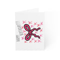 Hand-Drawn Pink Bow Pattern Happy Birthday Card | Greeting Card