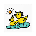 Cute Duck Sticker, Hand Drawn Duckling Sticker, Whimsical Yellow Duck Vinyl Sticker, Cute Animal Decal