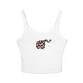 Hand-Drawn Colorful Calico Cat/Kitten Tank Top | Small Center Chest Graphic
