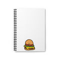 Hand-Drawn Cheeseburger Illustration Spiral Notebook | Ruled Line