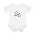 Hand-Drawn Mama and Baby Sheep Infant Bodysuit | Cute Lambs Nursery