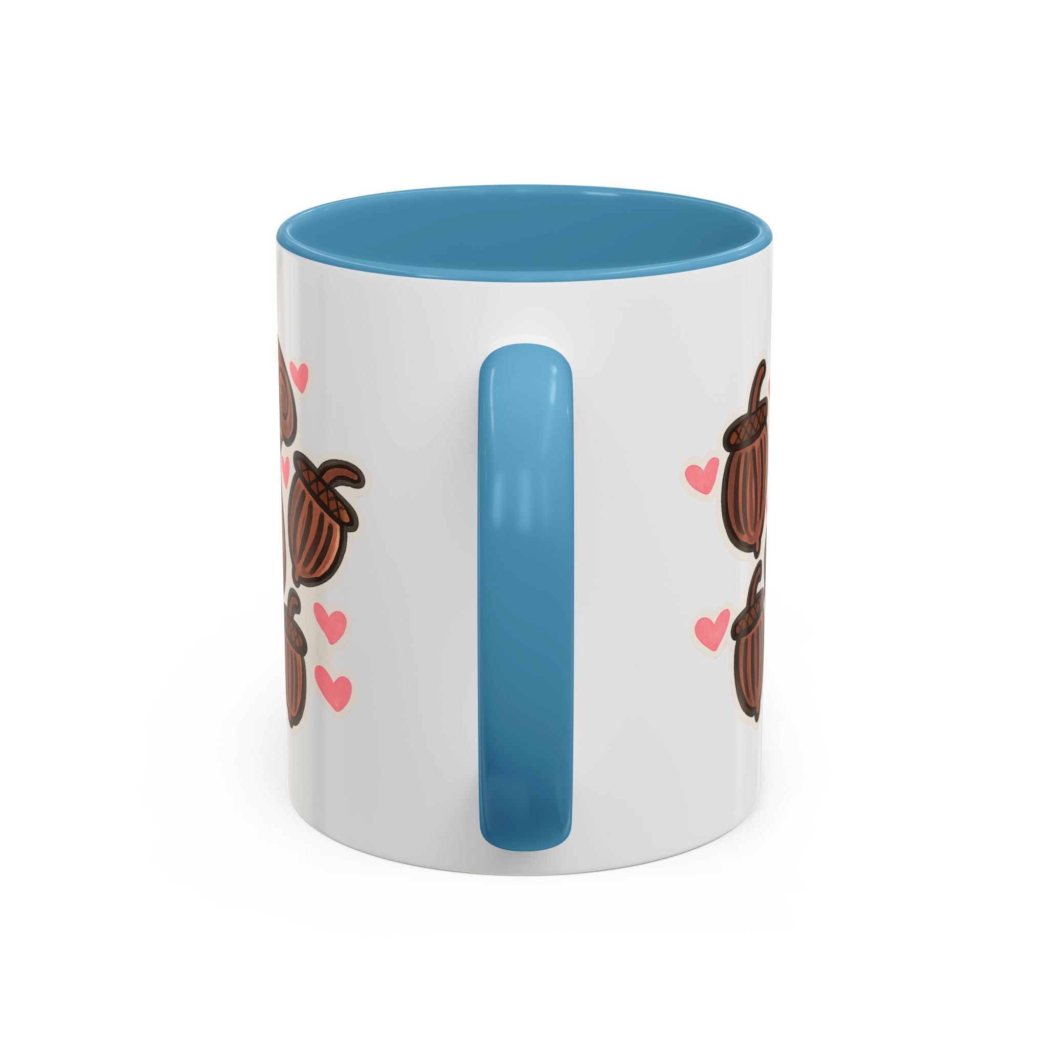 Hand-Drawn Cute Squirrel with Acorns Mug | Accent Coffee Mug