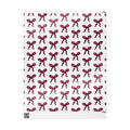 Hand-Drawn Pink Bow Pattern Wrapping Paper | Ribbon Repeat Holiday Gift Wrap
