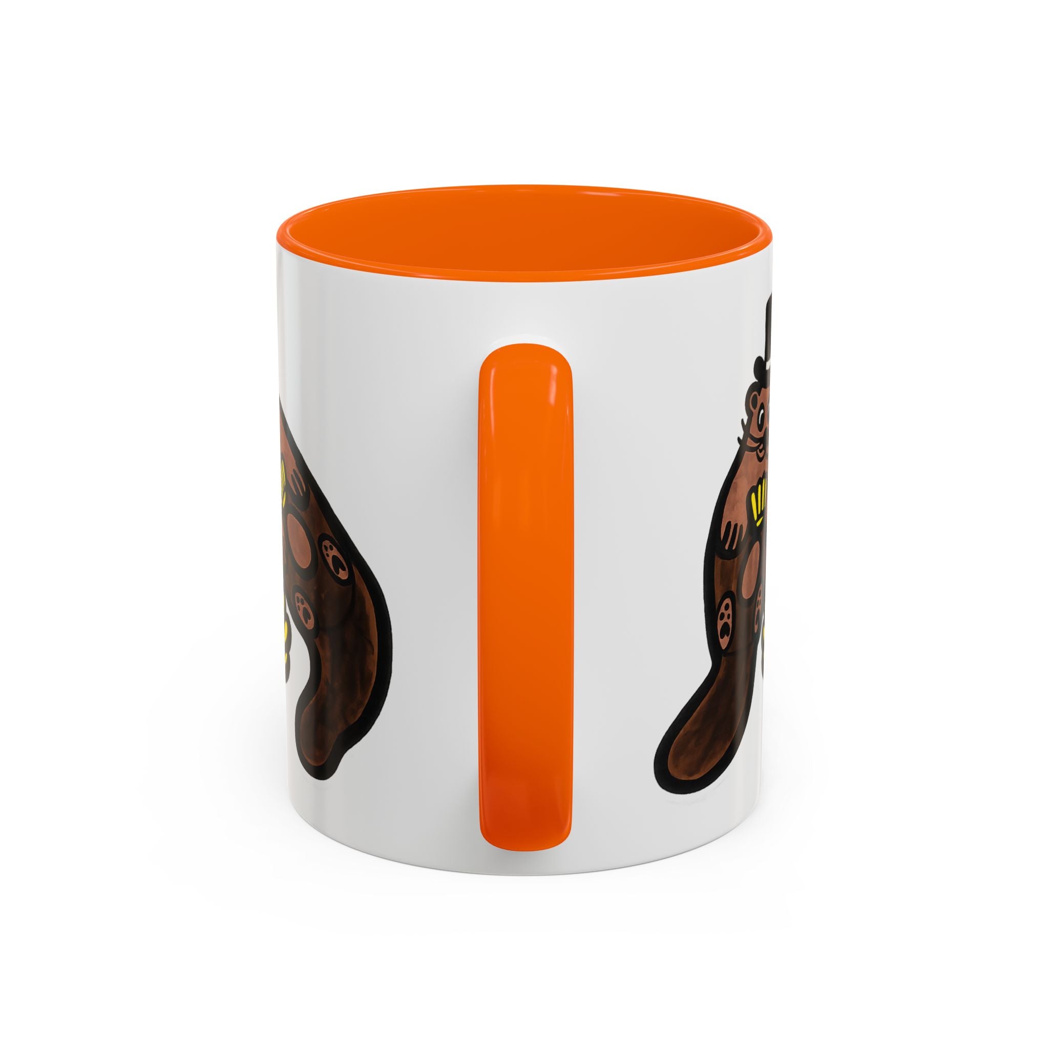 Otter with Top Hat and Shell Mug | Accent Coffee Cup