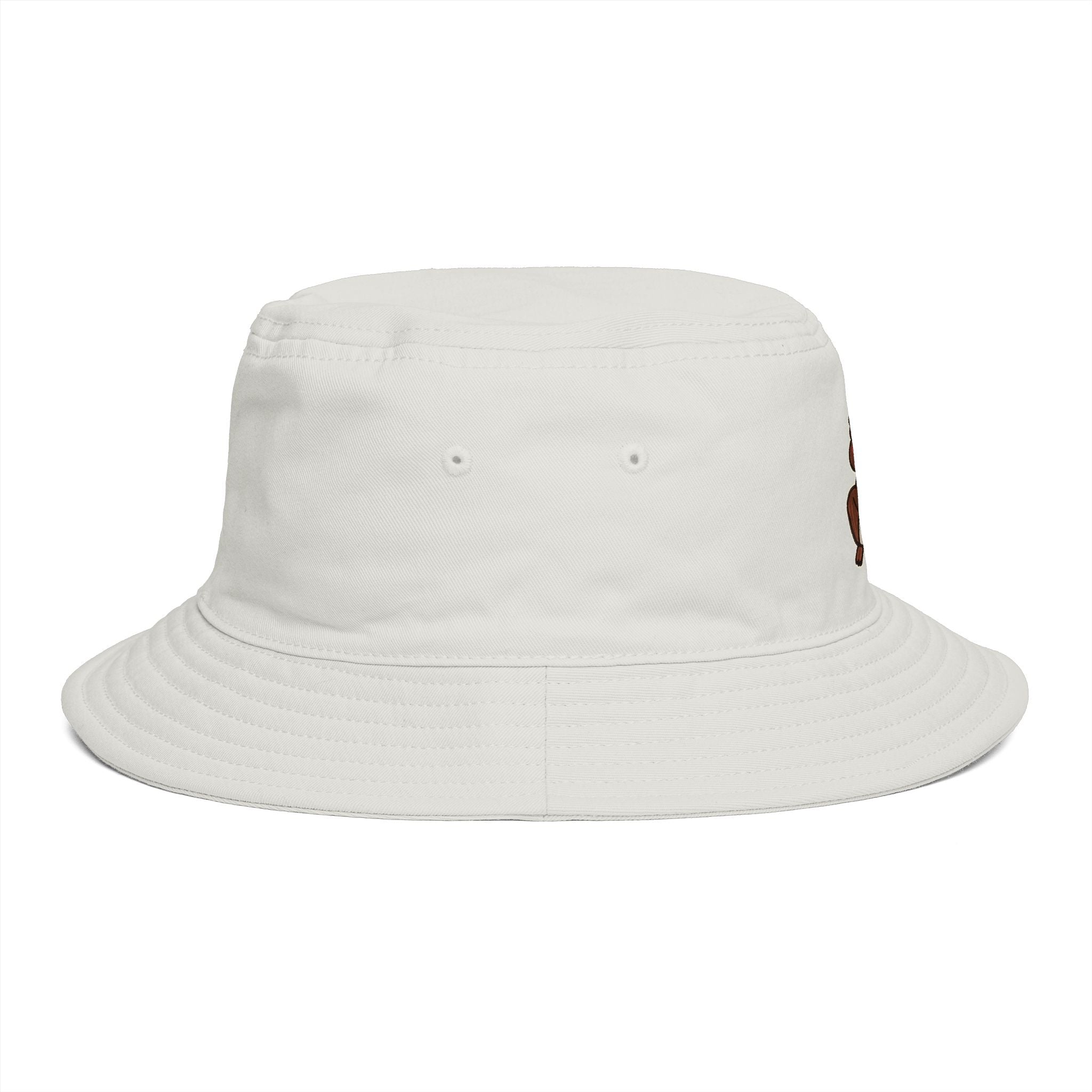 Hand-Drawn Cute Squirrel Illustration Bucket Hat | Forest Animal, Whimsical Woodland Creature Style