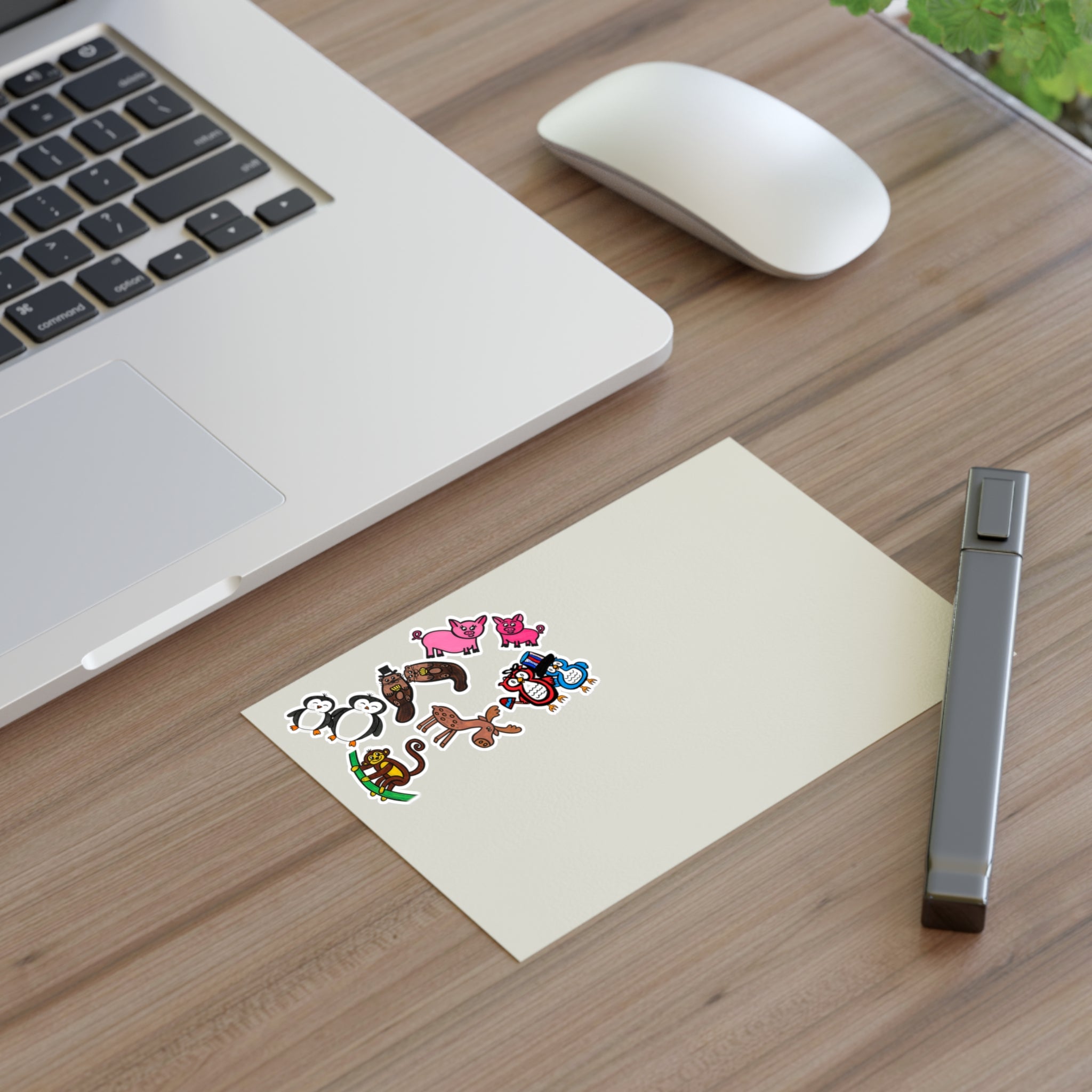 Hand-Drawn Cartoon Animal Characters Sticker Sheet | Sticker Sheets