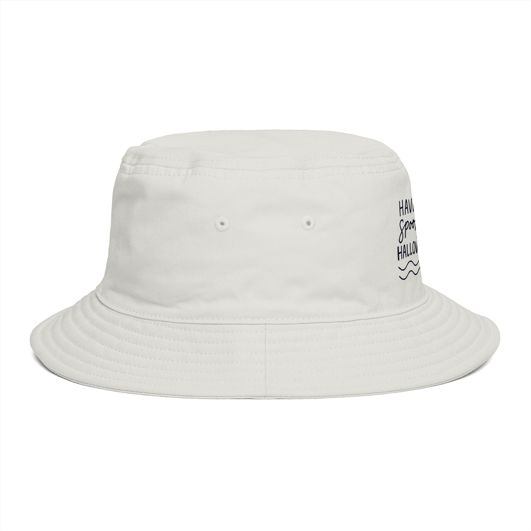 Hand-Drawn Have a Spooky Halloween pumpkin ghost Bucket Hat | Halloween hat