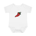Hand-Drawn Cute Chili Pepper Illustration Infant Bodysuit | Baby Hot Pepper Graphic