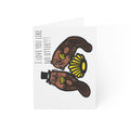 Hand-Drawn I Love You Like No Otter Greeting Card | Cute Otter Illustration
