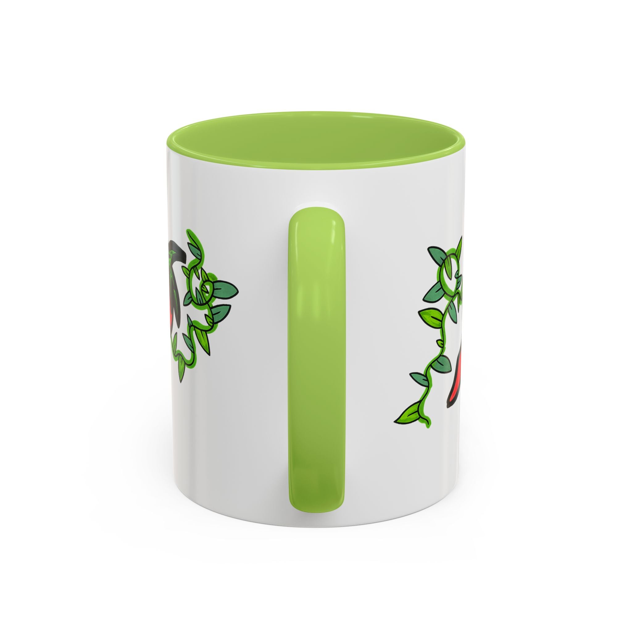 Hand-Drawn Cute Chili Pepper Vine Coffee Mug | Hot Veggie Accent Mug