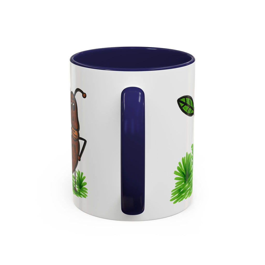 Hand-Drawn Dancing Ant Illustration Mug | Accent Coffee Mug