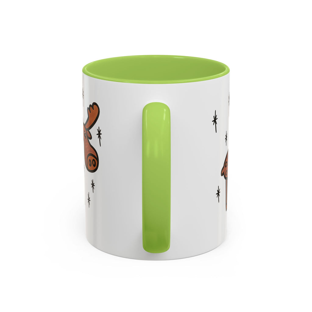 Hand-Drawn Retro Woodland Moose Mug | Accent Coffee Mug 11oz 15oz