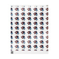 Hand-Drawn Patriotic Owls Pattern Wrapping Paper | Repeating Bird Print