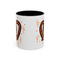 Hand-Drawn Orange Pattern Pretzel mug | Accent Coffee Mug 11oz 15oz