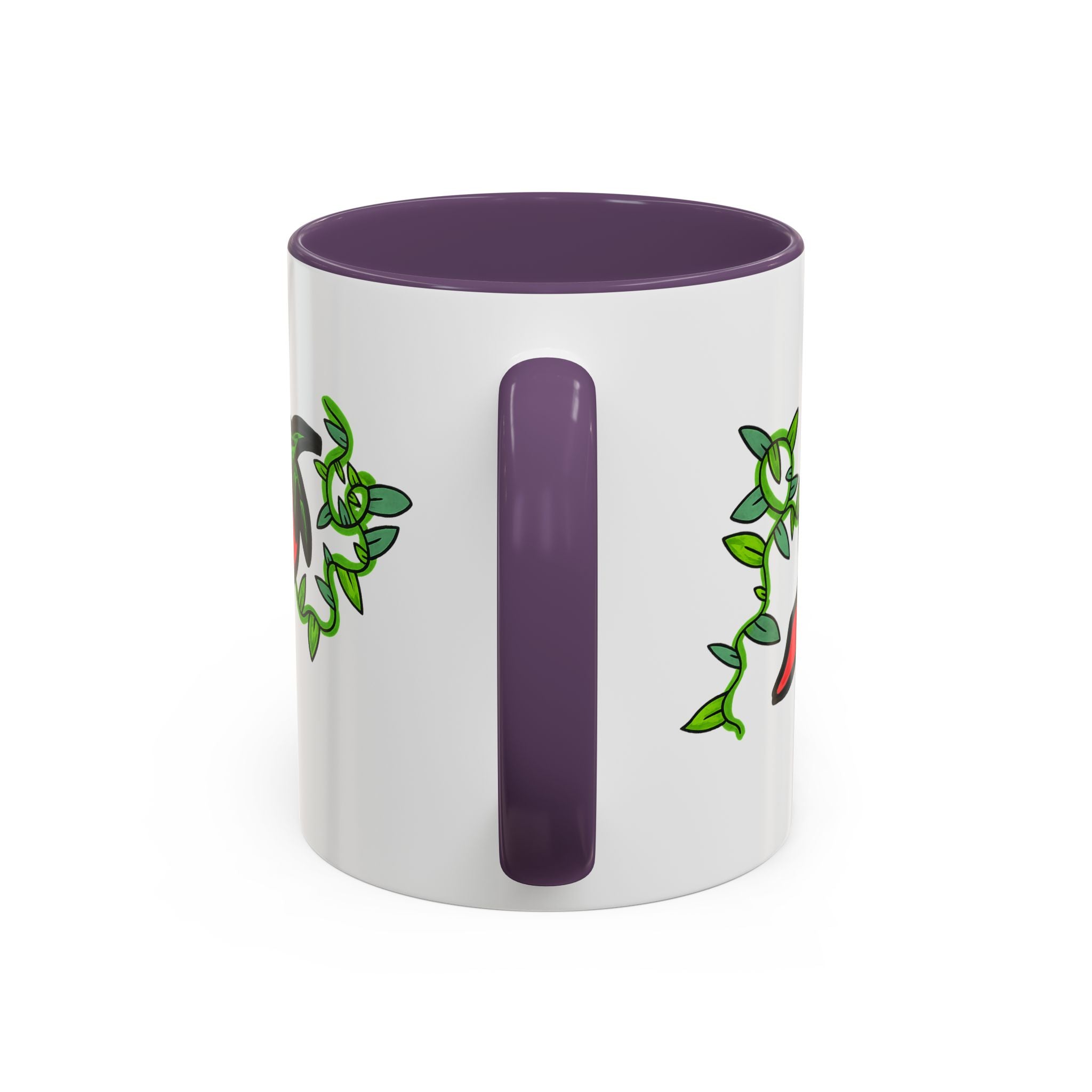 Hand-Drawn Cute Chili Pepper Vine Coffee Mug | Hot Veggie Accent Mug