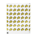 Hand-Drawn Yellow Cartoon Duck Pattern Wrapping Paper | Cute Animal Gift Wrap