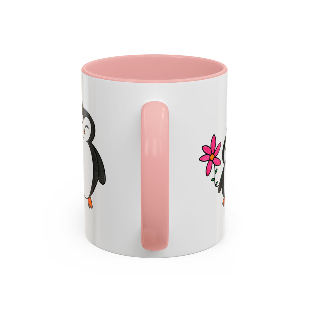 Hand-Drawn Cute Penguin Family Mug | Accent Coffee Mug