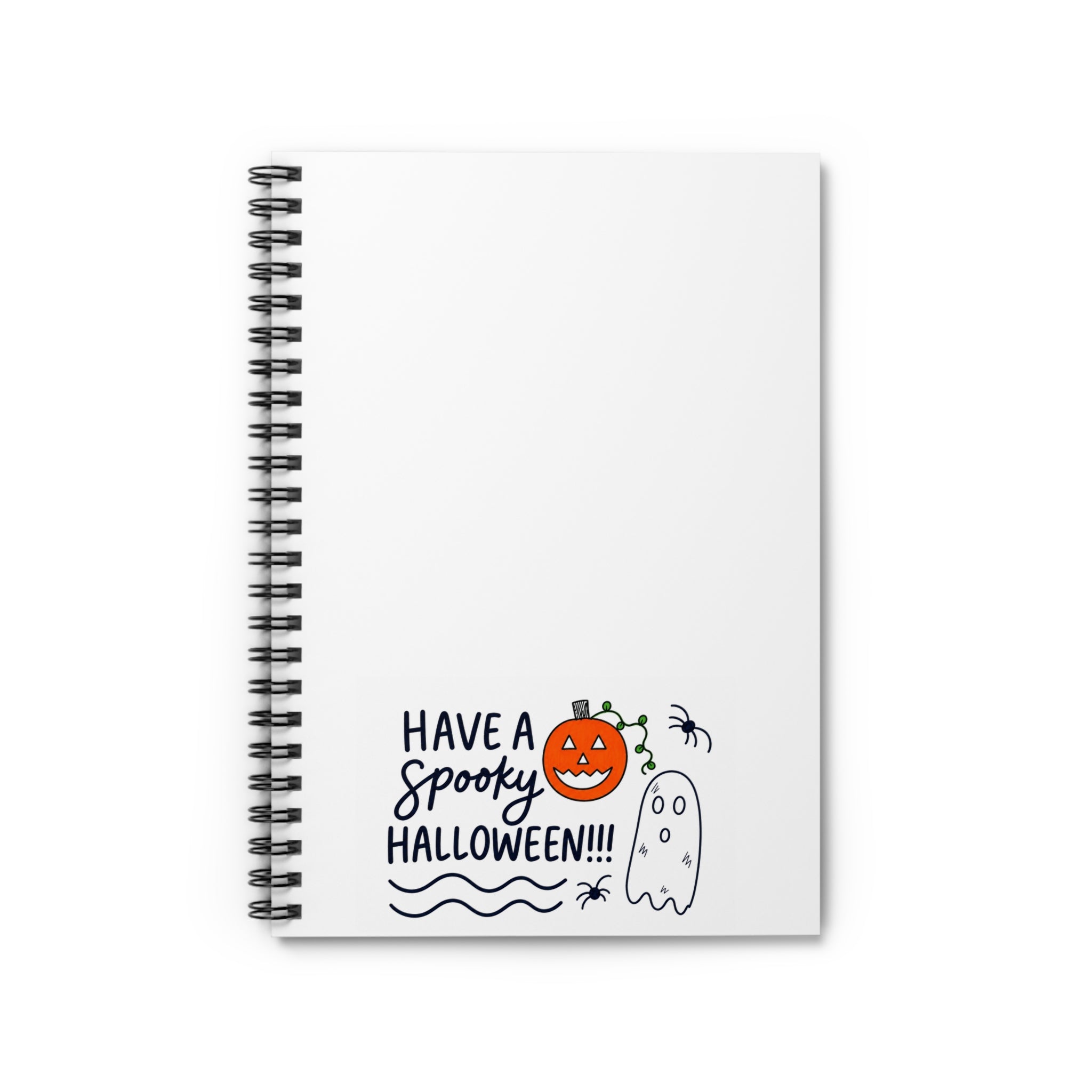 Hand-Drawn Have a Spooky Halloween notebook | Spiral ruled notebook