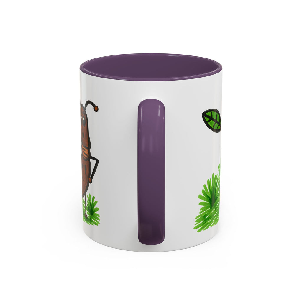 Hand-Drawn Dancing Ant Illustration Mug | Accent Coffee Mug
