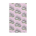 Hand-Drawn Cute Sheep Pattern Hand Towel | Pink Nursery Animal Print