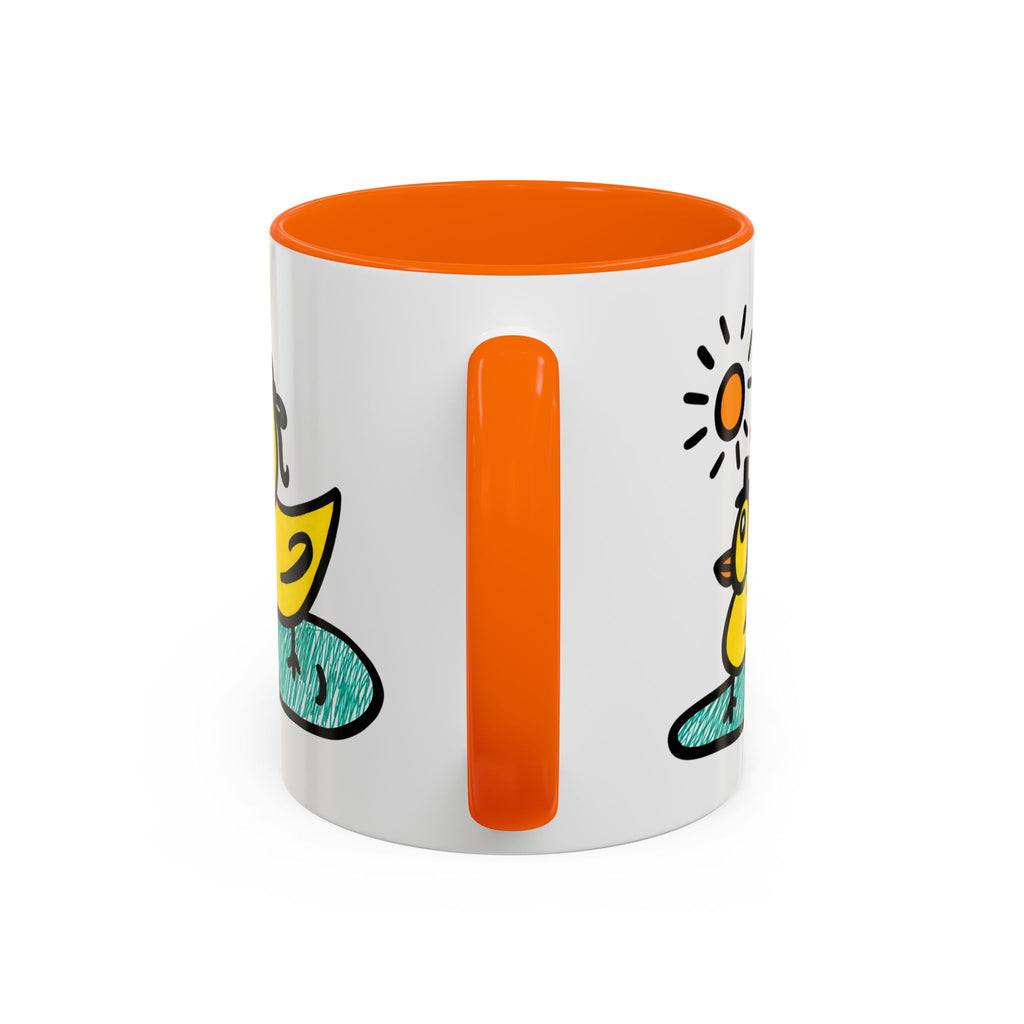 Hand-Drawn Cute Ducks in Pond Mug | Accent Coffee Mug 11oz 15oz
