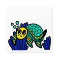 Cute Sea Turtle Sticker, Hand Drawn Ocean Vinyl Sticker, Whimsical Coastal Turtle Decal, Cute Marine Life Sticker