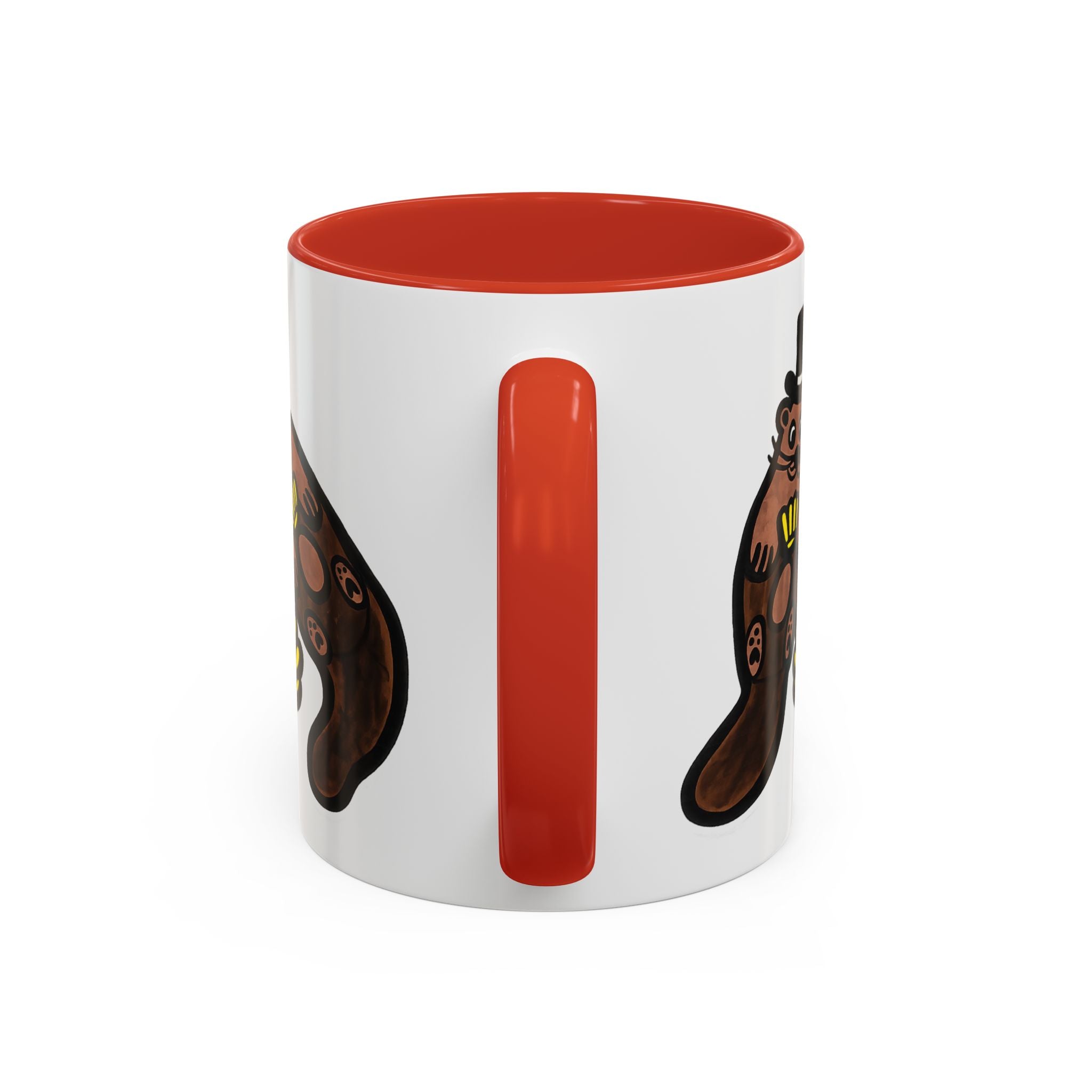 Otter with Top Hat and Shell Mug | Accent Coffee Cup