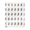 Hand-Drawn Dancing Ant Chestnut Wrapping Paper | Holiday Food Pattern