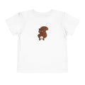 Hand-Drawn Cute Cartoon Squirrel Toddler Tee | Woodland Animal Kids Shirt