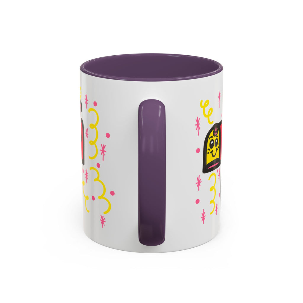 Hand-Drawn Cute Smiling Mailbox Mug | Accent Coffee Mug