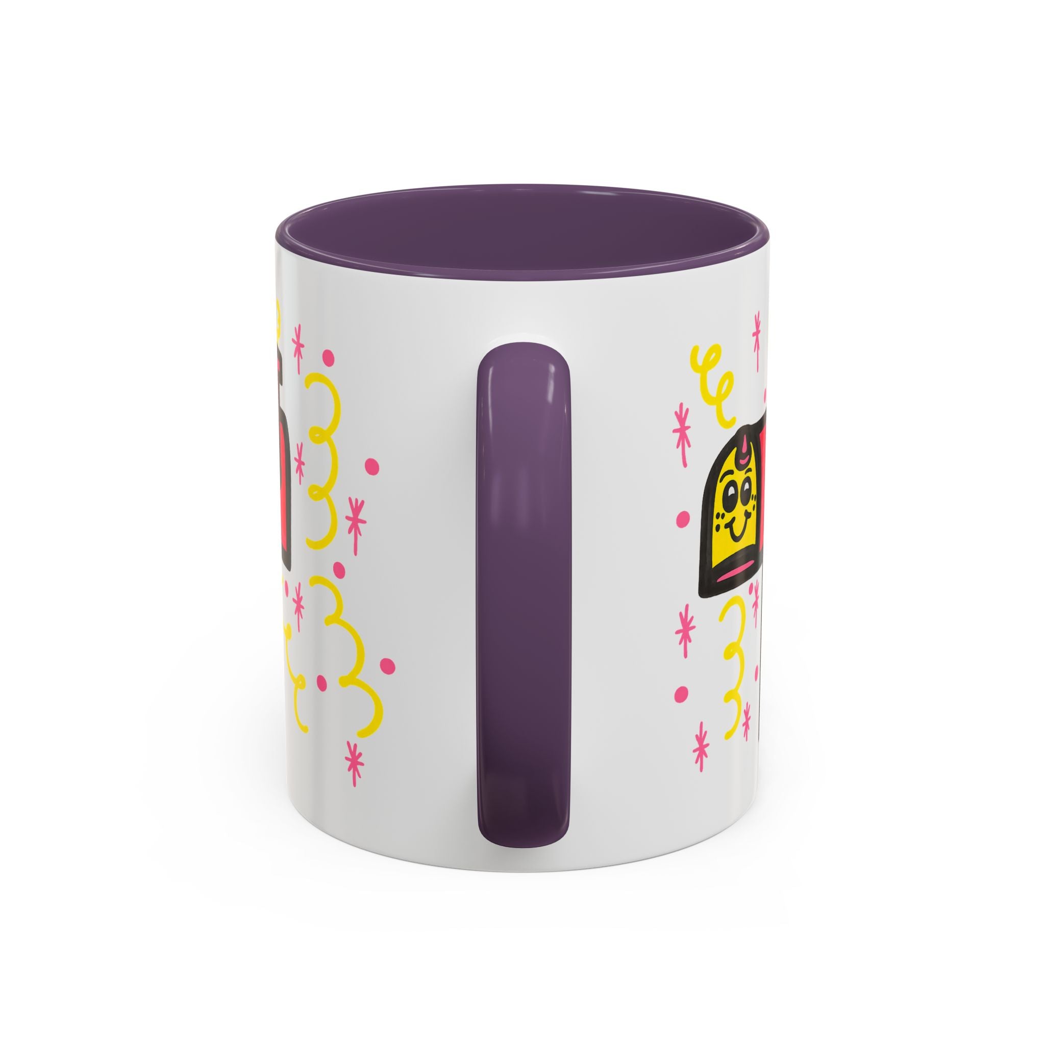Hand-Drawn Cute Smiling Mailbox Mug | Accent Coffee Mug