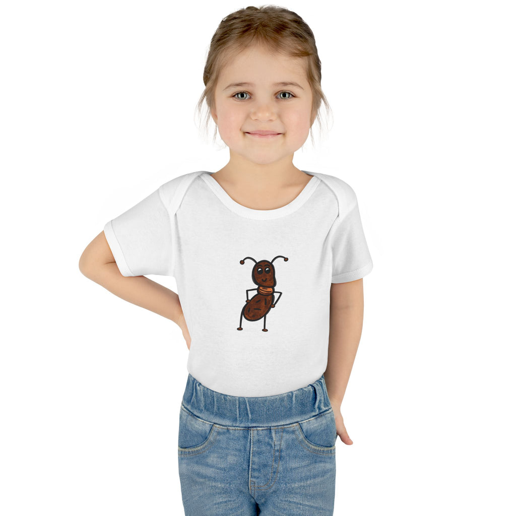 Hand-Drawn Cool Dancing Ant Infant Bodysuit | Cute Bug Graphic