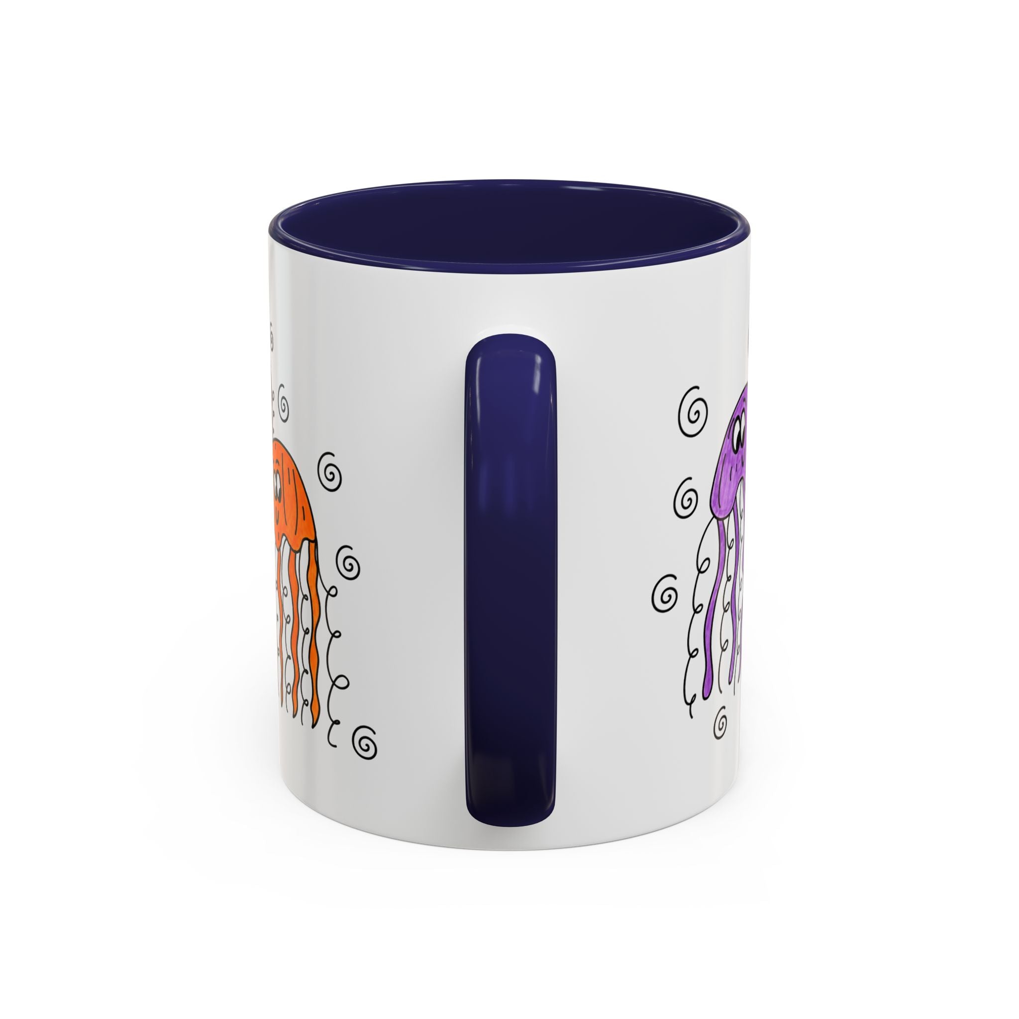 Hand-Drawn Cute Jellyfish Pattern Mug | Accent Coffee Mug 11oz or 15oz