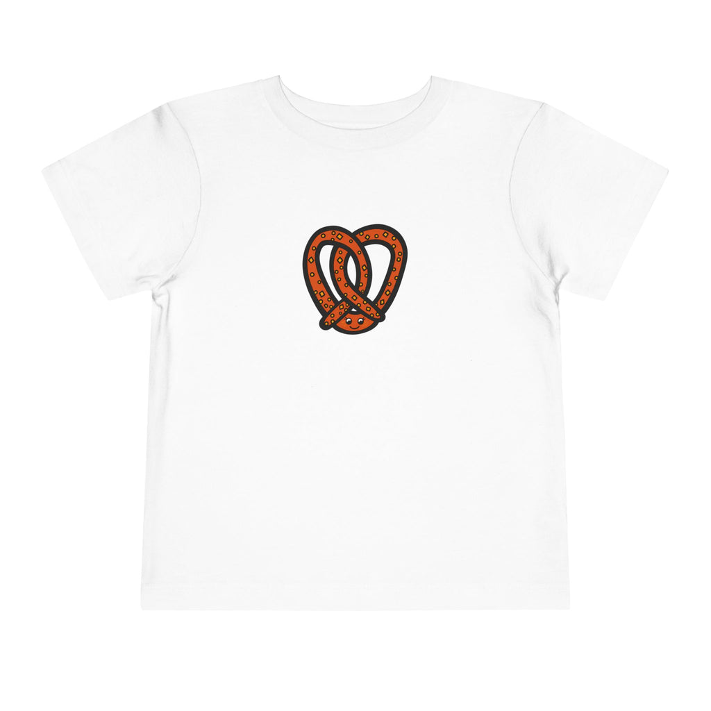 Hand-Drawn Salted Pretzel Illustration Toddler Tee | Cute Snack Graphic