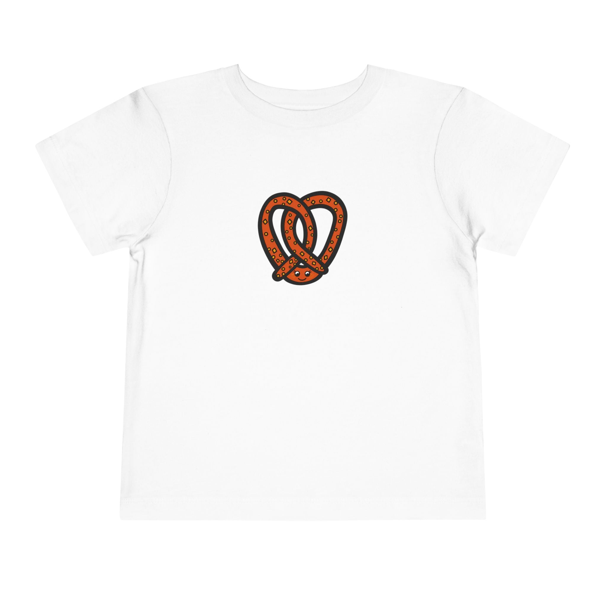 Hand-Drawn Salted Pretzel Illustration Toddler Tee | Cute Snack Graphic
