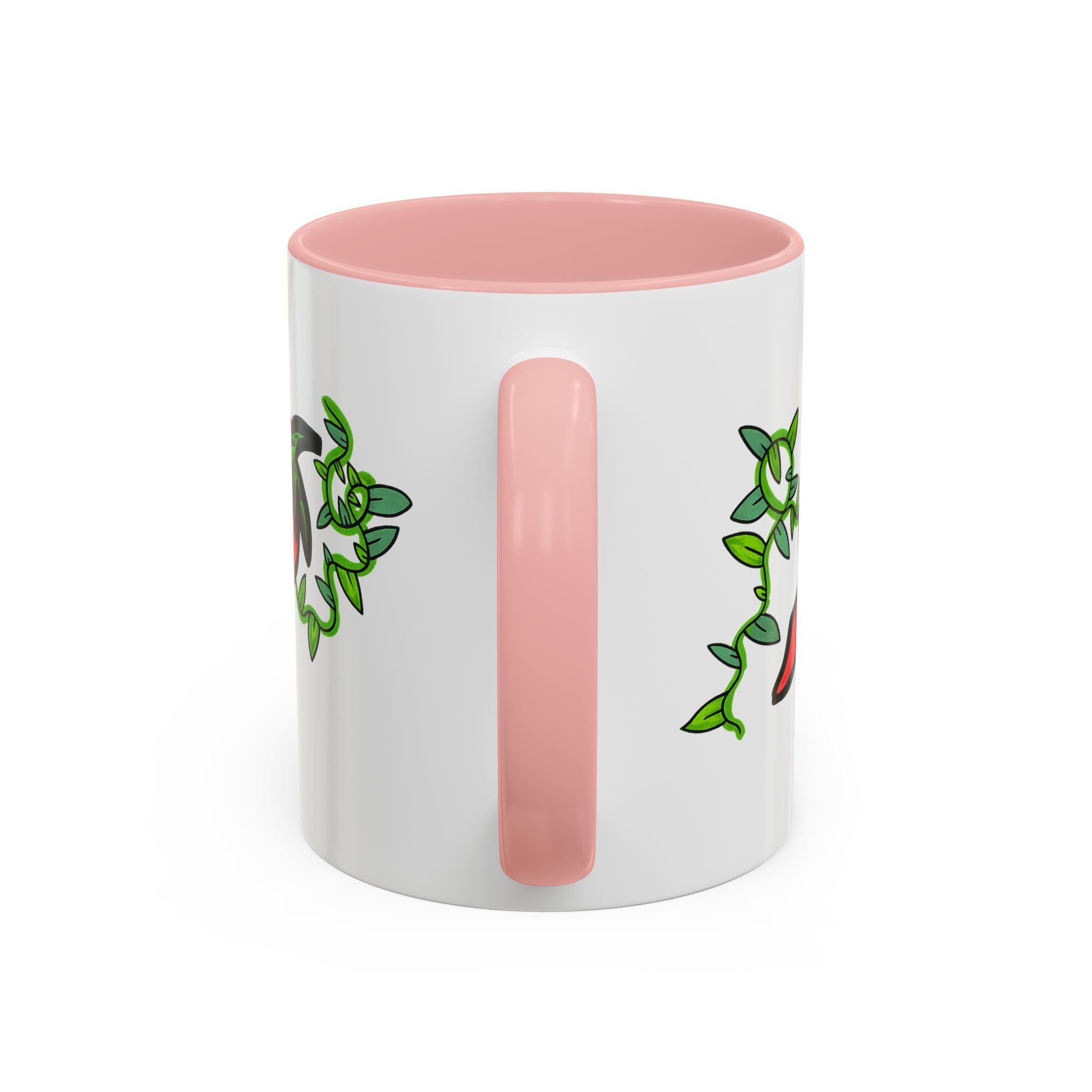 Hand-Drawn Cute Chili Pepper Vine Coffee Mug | Hot Veggie Accent Mug