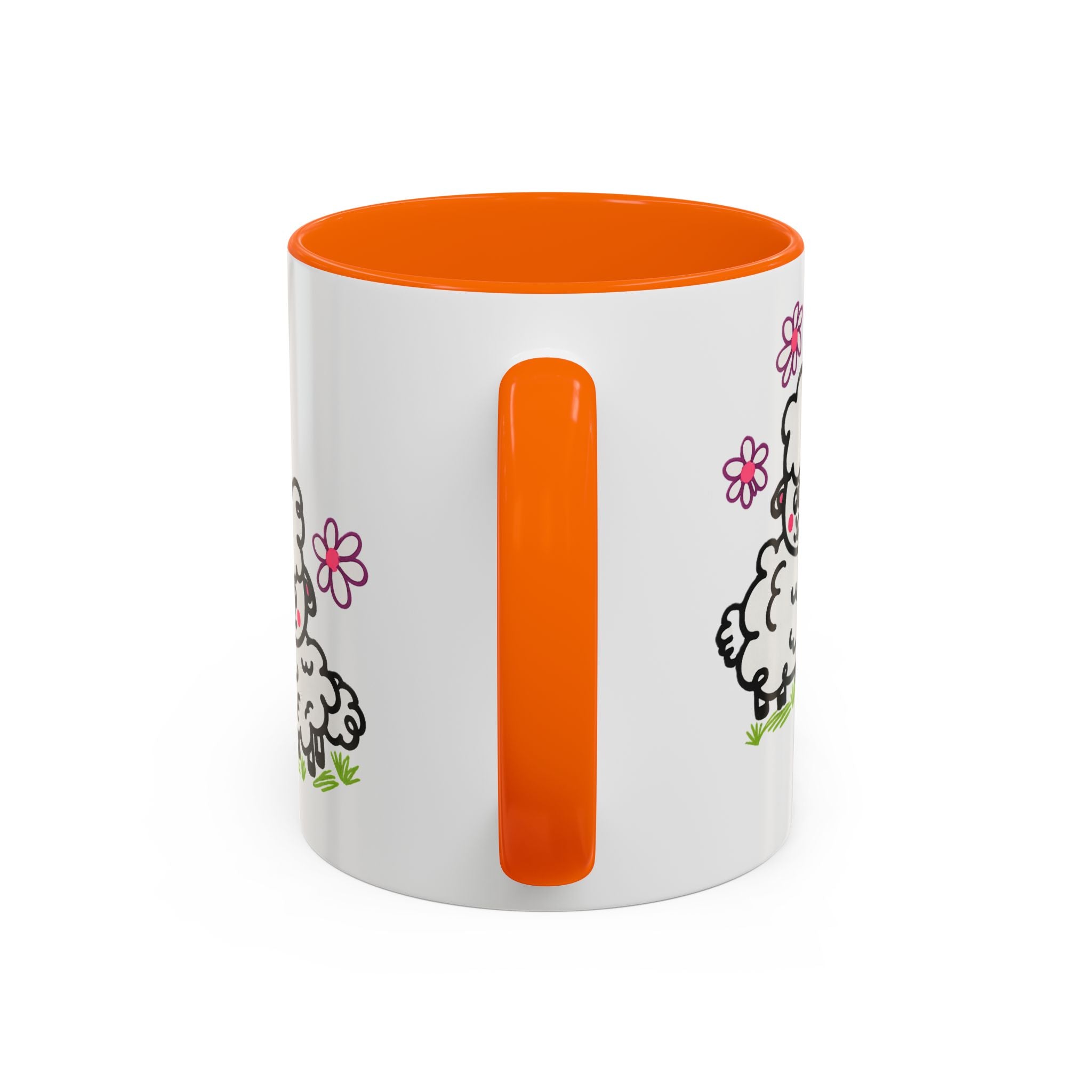 Hand-Drawn Cute Cartoon Sheep Pattern Mug | Accent Coffee Mug
