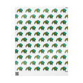 Hand-Drawn Green Turtle Pattern Wrapping Paper | Cute Turtle Repeat Print