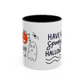 Hand-Drawn Spooky Halloween spiders ghost pumpkin Mug | Accent Coffee Mug 11oz 15oz