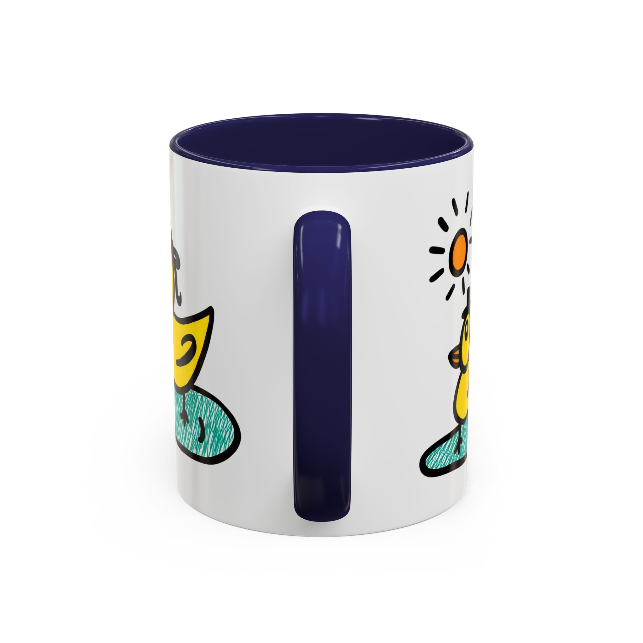 Hand-Drawn Cute Ducks in Pond Mug | Accent Coffee Mug 11oz 15oz