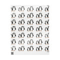 Hand-Drawn Penguin Pattern Wrapping Paper | Cute Penguin Family Gift Wrap
