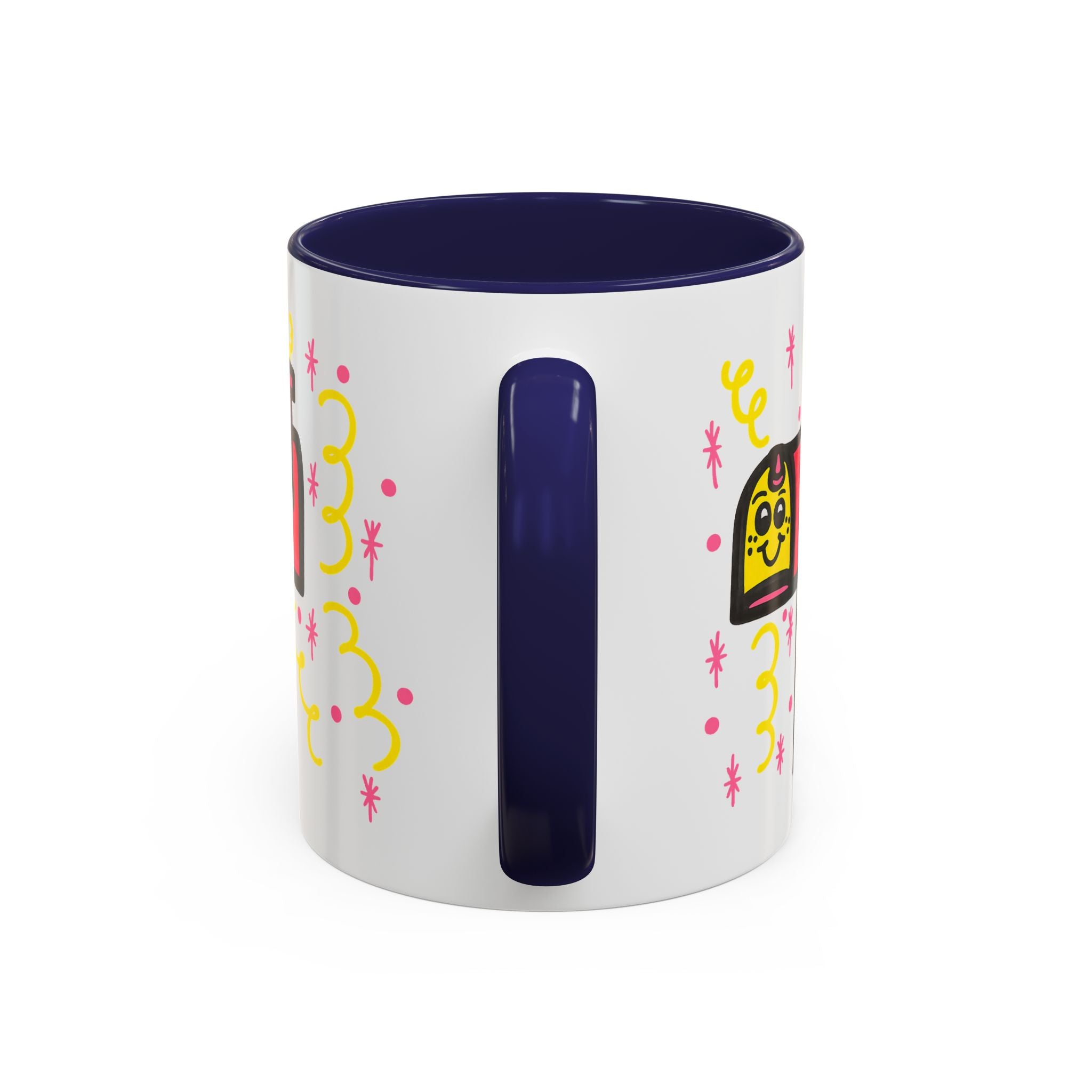 Hand-Drawn Cute Smiling Mailbox Mug | Accent Coffee Mug