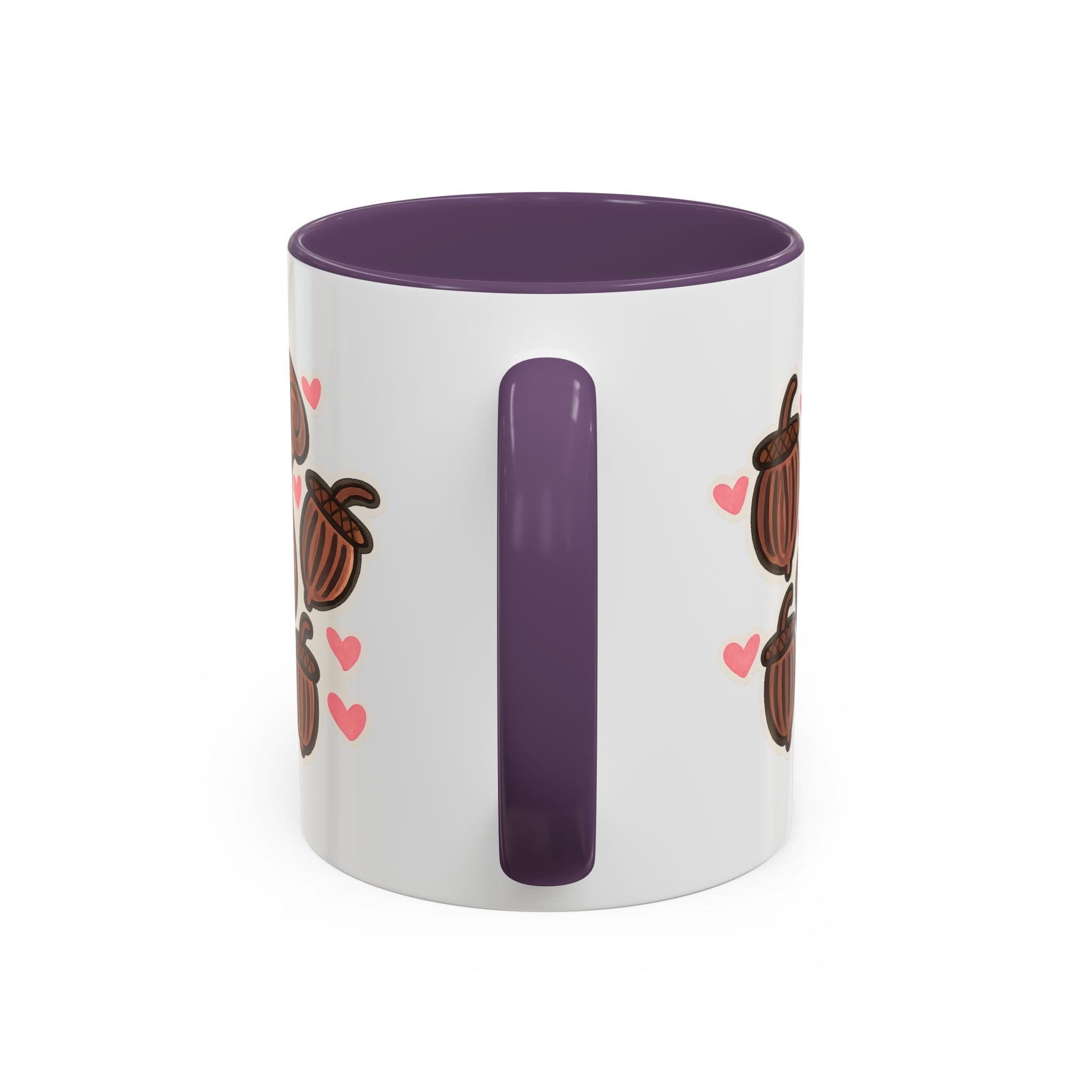 Hand-Drawn Cute Squirrel with Acorns Mug | Accent Coffee Mug