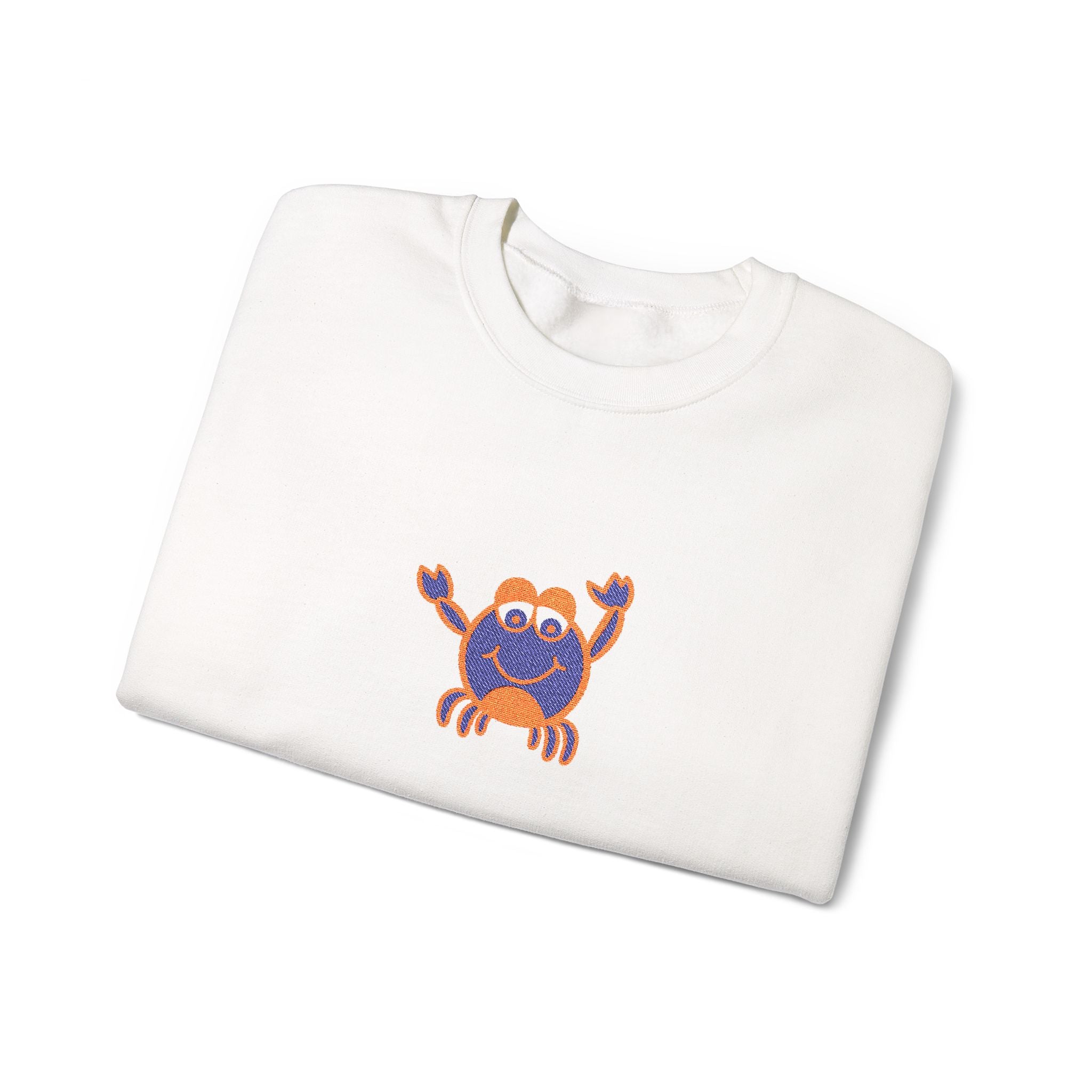 Hand-Drawn Cute Crab sweatshirt | Small Chest Crab Illustration