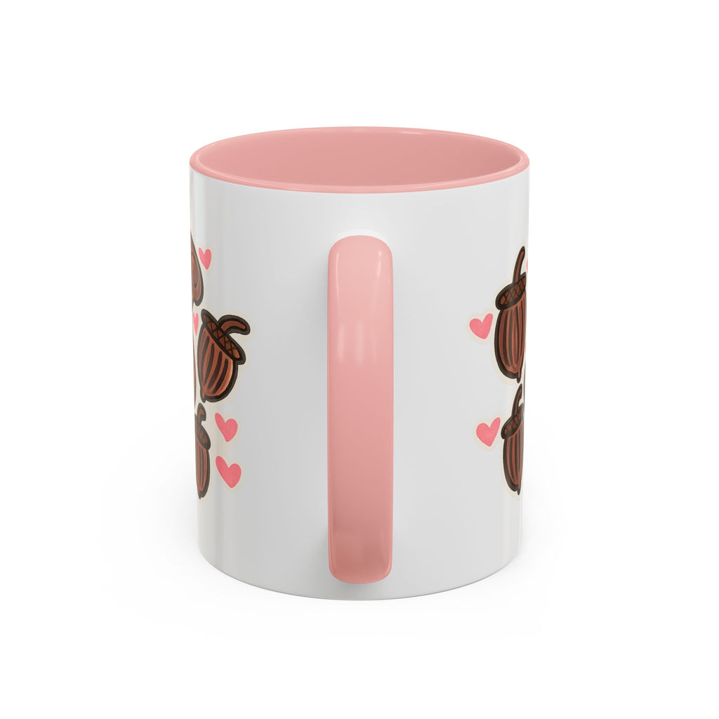 Hand-Drawn Cute Squirrel with Acorns Mug | Accent Coffee Mug