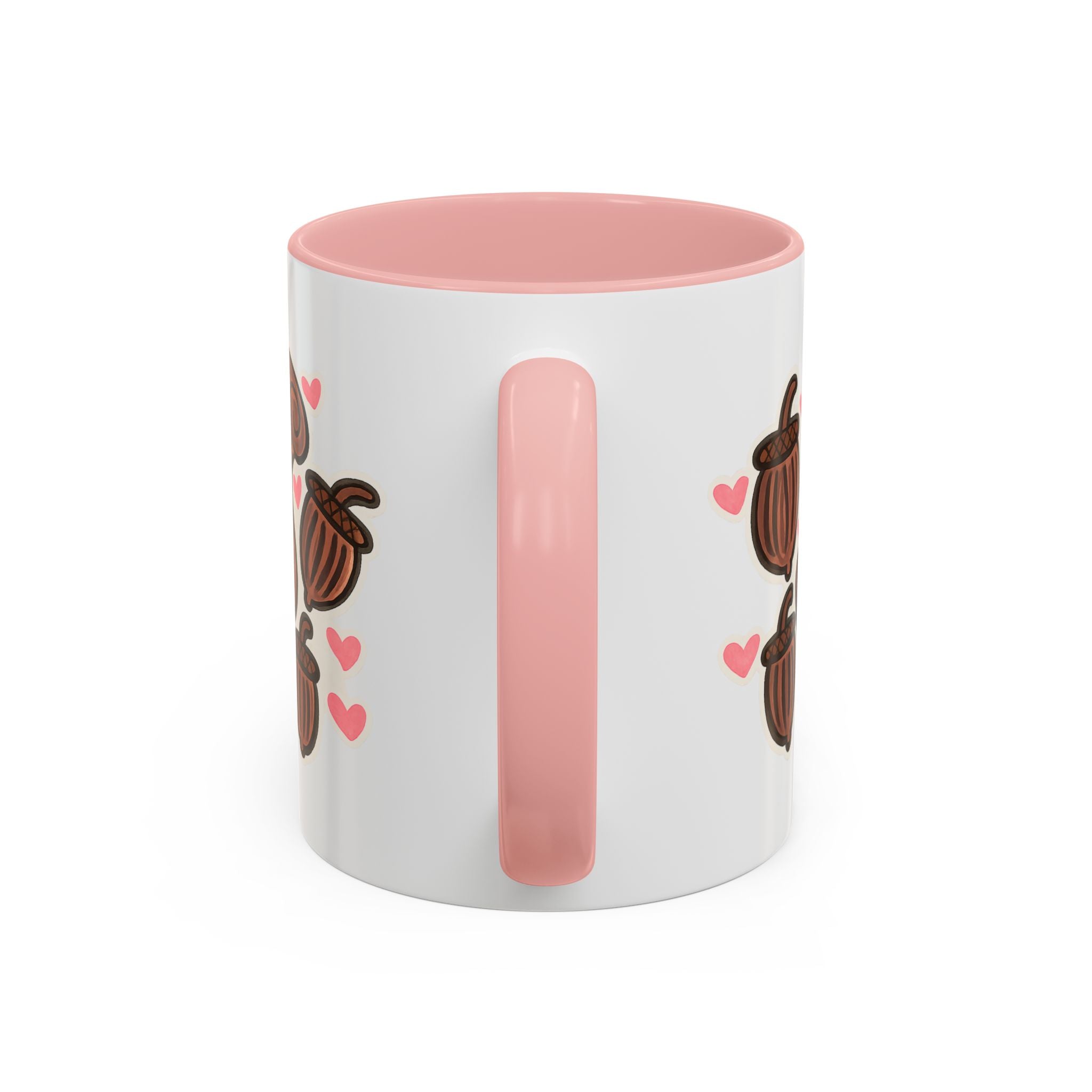 Hand-Drawn Cute Squirrel with Acorns Mug | Accent Coffee Mug