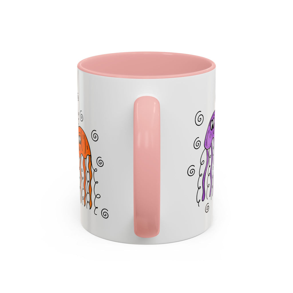 Hand-Drawn Cute Jellyfish Pattern Mug | Accent Coffee Mug 11oz or 15oz
