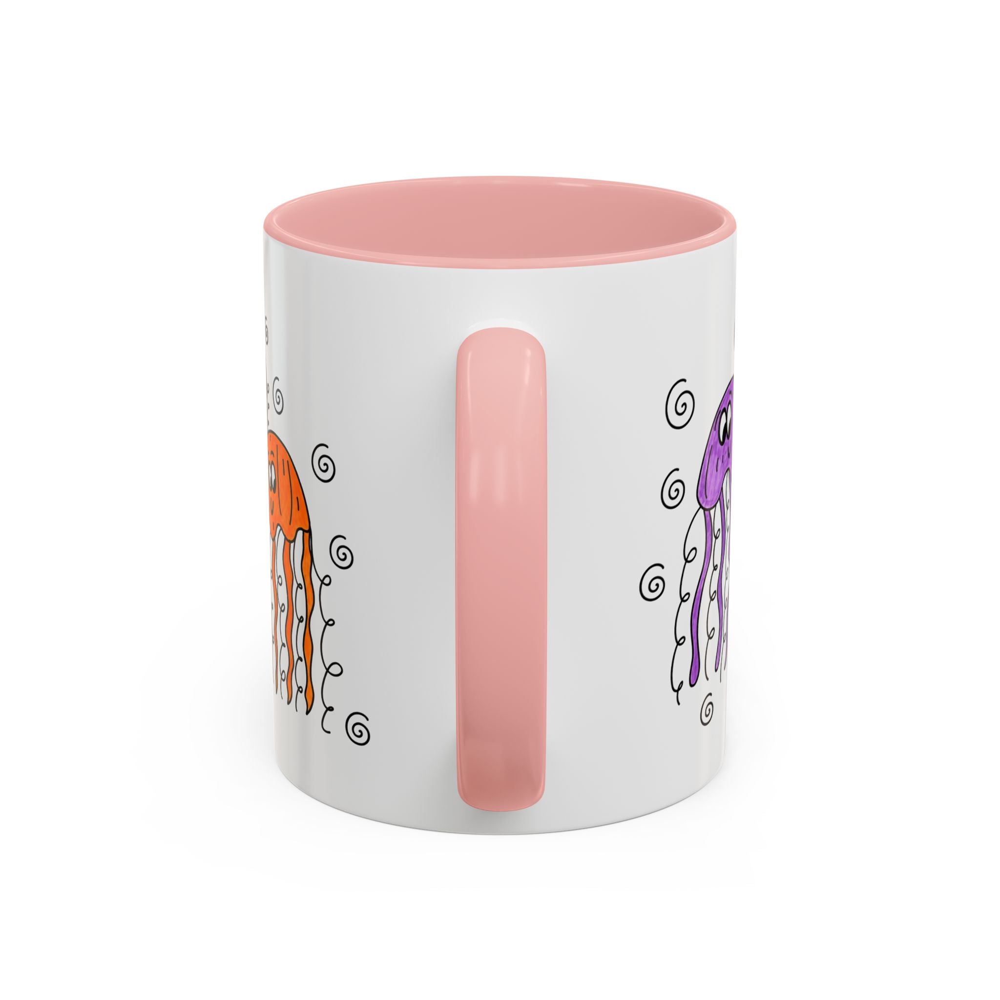 Hand-Drawn Cute Jellyfish Pattern Mug | Accent Coffee Mug 11oz or 15oz